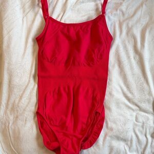 Red Balera compression leotard